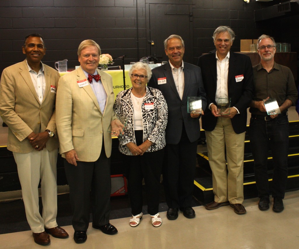 Art Affair Chair receiving Sir James Woods Award for Community Development
