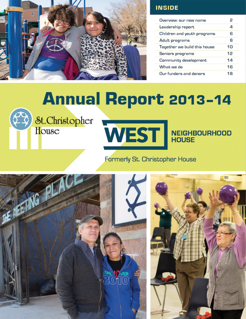 Cover of 2013-2014 Annual Report