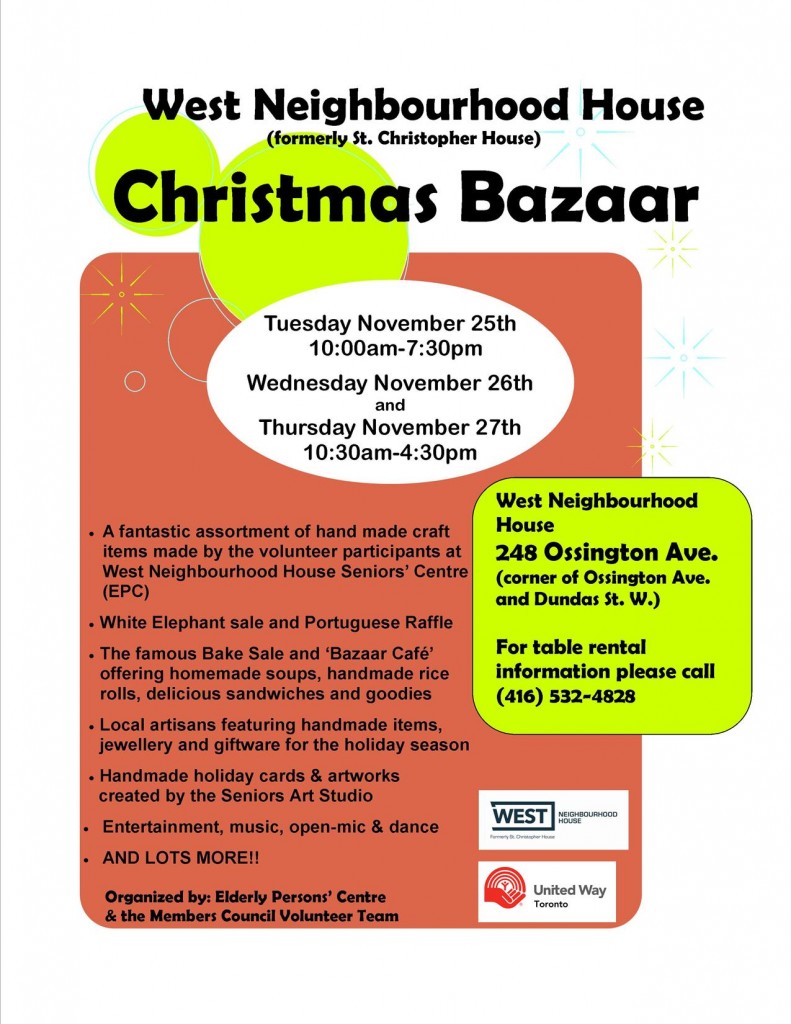Seniors Bazaar Poster