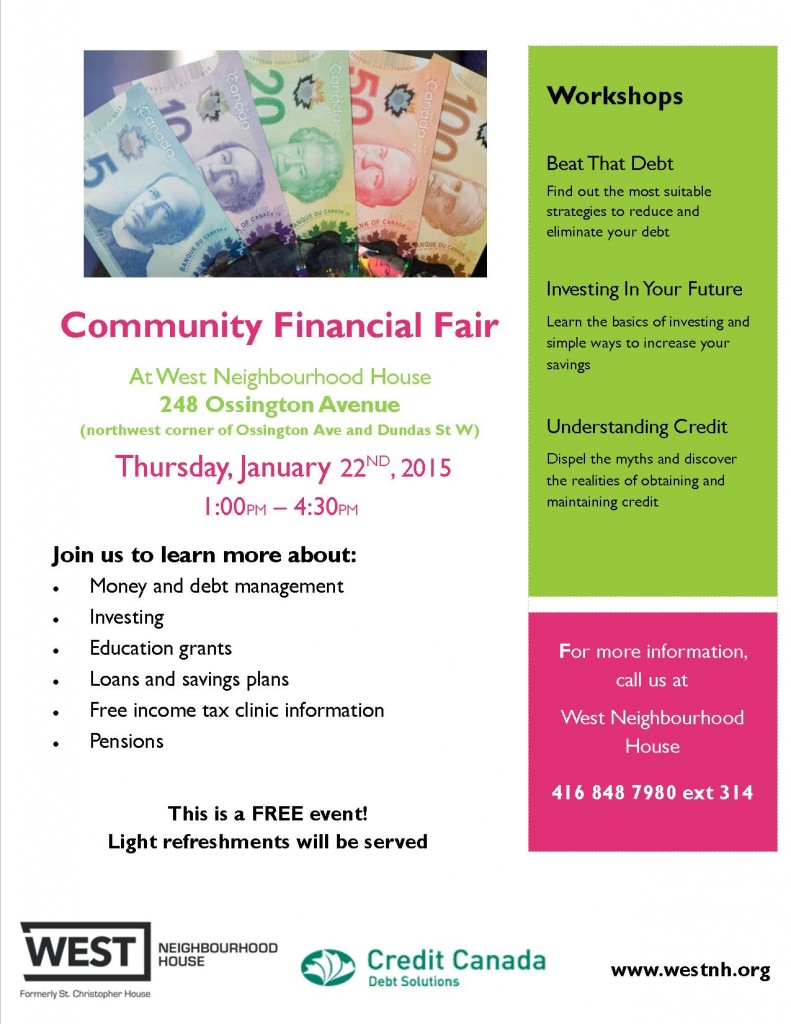 Community Financial Fair Jan 22 2015