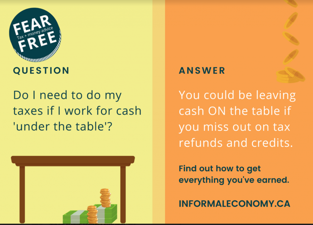 do I need to file taxes if I work under the table? you could be leaving money on the table if you do not!